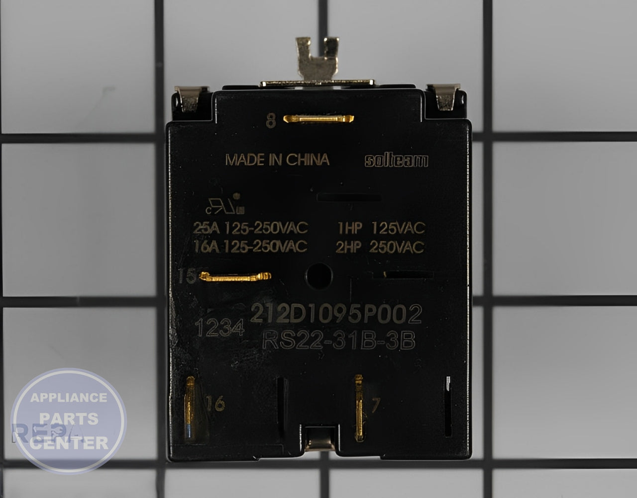 Rotary Switch WE4M404 - Side view with precise measurements for perfect fit