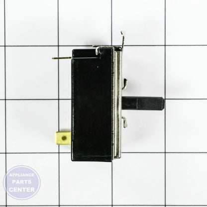 GEH ROTARY START SWITCH LONG WE4M412 - Installation in GEH DX model showing key mounting points