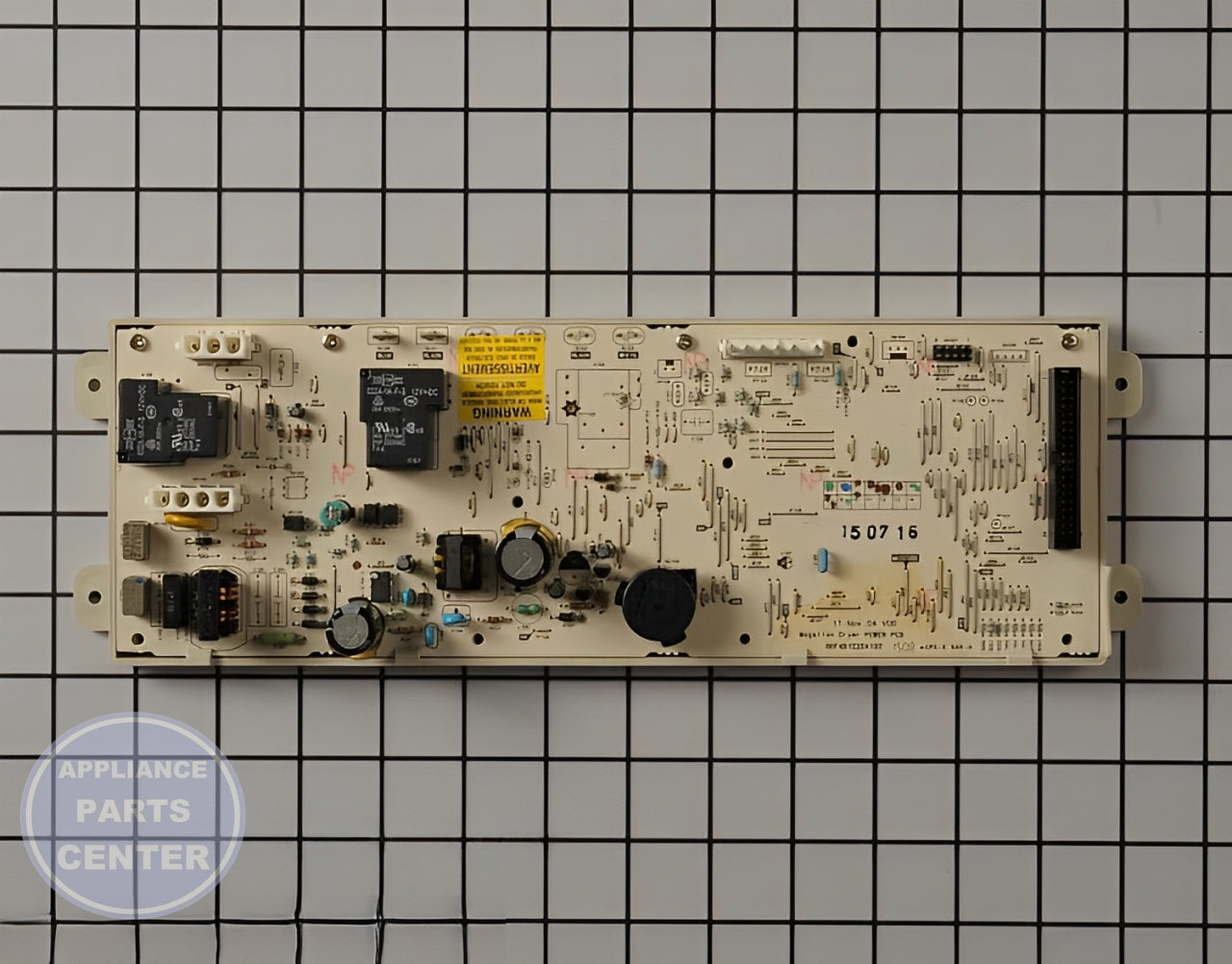GE Main Control Board WE4M489 - Main view showing circuitry for GE Dryer models