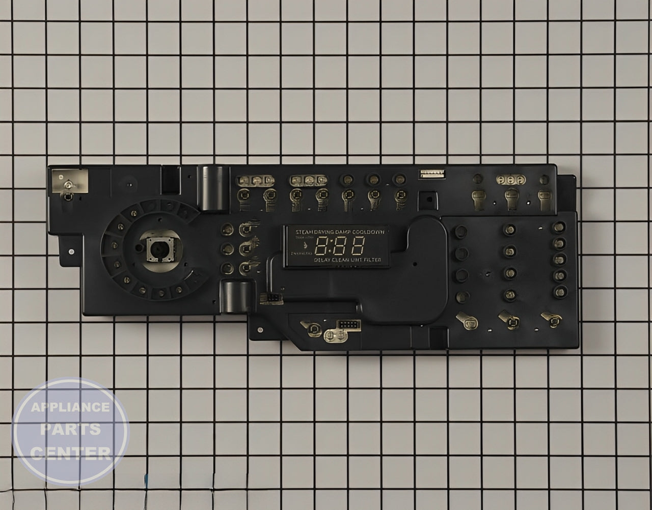 GE Dryer User Control and Display Board WE4M513 - Main view showing display panel for various GE models