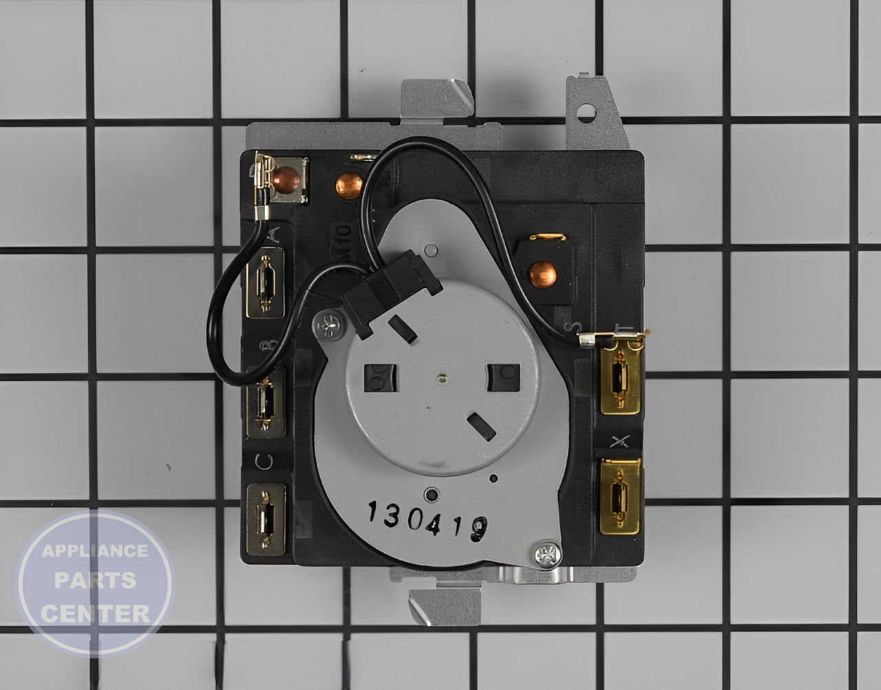 GE WASHER CONTROL TIMER WE4M527 - Side view with precise circuit board specs