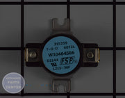 GE LEFT SAFETY THERMOSTAT WE4M528 - Main view showing precise temperature control for GE models