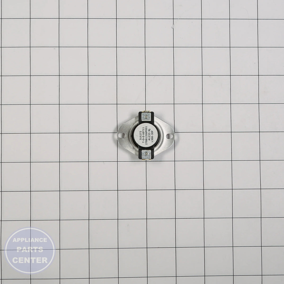 THERMOSTAT HI LIMIT WE4M547 - Side view with 250°F temperature limit