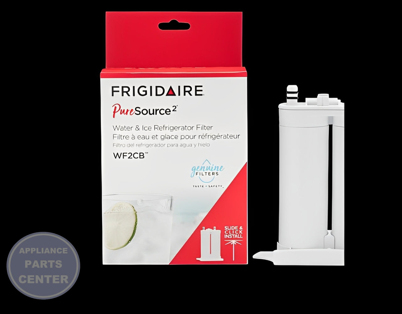 FRIGIDAIRE WATER FILTER PURESOURCE WF2CB - Detailed view of advanced purification features