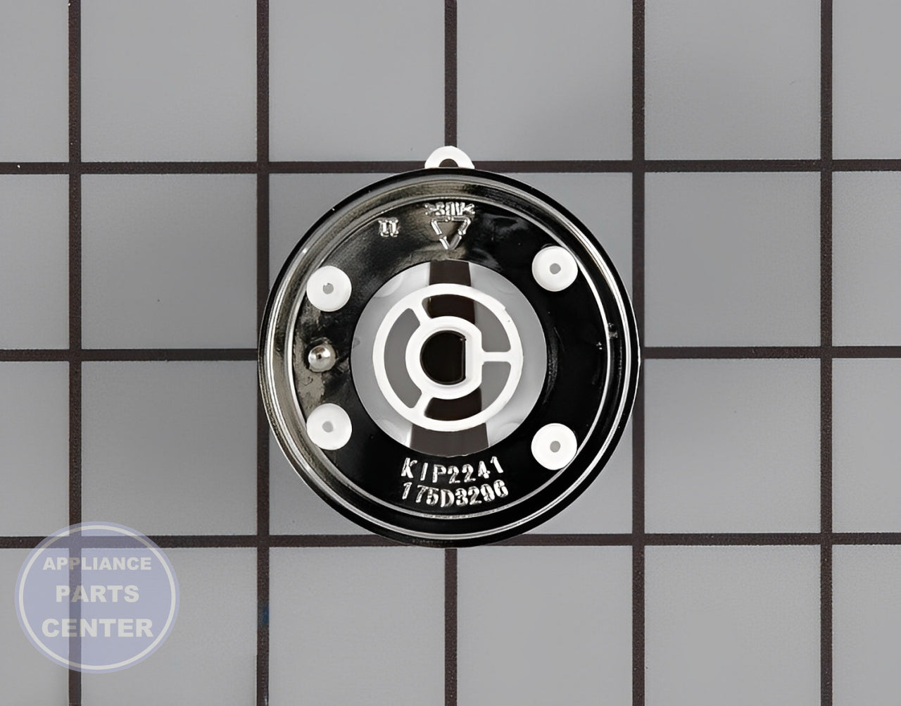 GE WASHER DRYER CONTROL KNOB AND CLIP ASSEMBLY WH01X10060 - Detailed view of the dial & button assembly