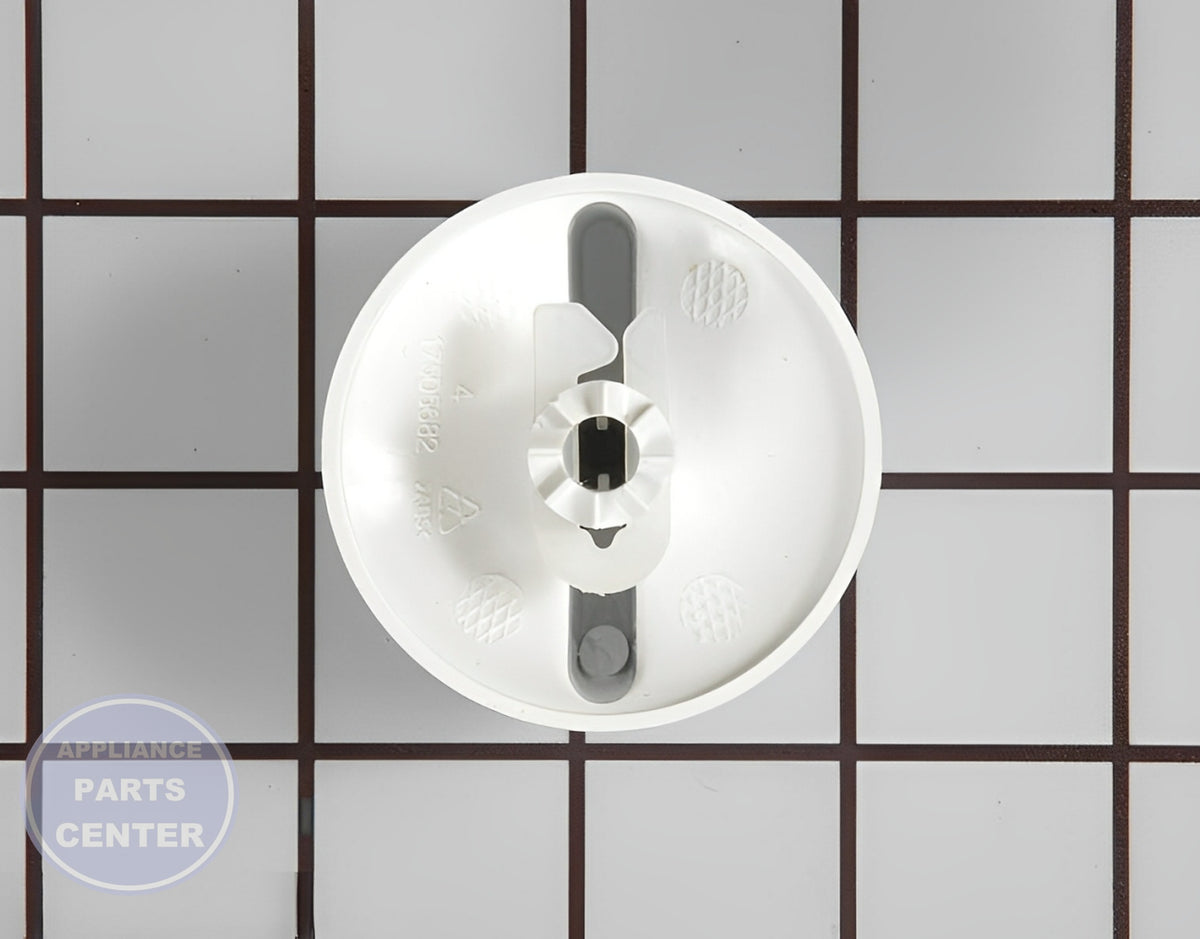 GE CONTROL KNOB ASSEMBLY WH01X10314 - Side view with precise measurements