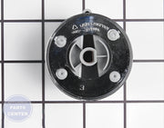GE WASHER DRYER GRAY KNOB AND CLIP ASSEMBLY WH01X10462 - Main view showing smooth control for GEN models