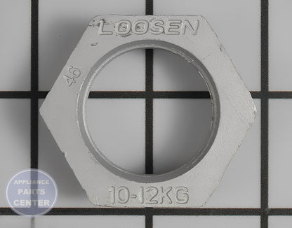 GE WASHER HUB NUT WH01X10618 - Side view with precise measurements