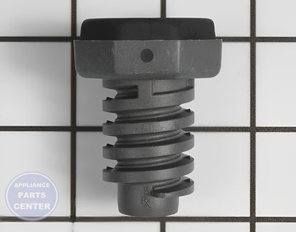 GE LEVELING LEG WH01X29177 - Side view with precise measurements