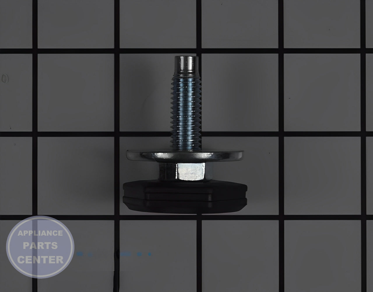 GE LEVELING LEG WH01X29505 - Side view with 1000 lbs weight capacity