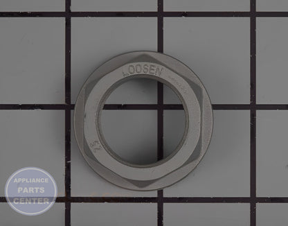 GE WASHER SPANNER NUT WH02X10363 - Main view showing fastening mechanism for GE washer/dryer combos