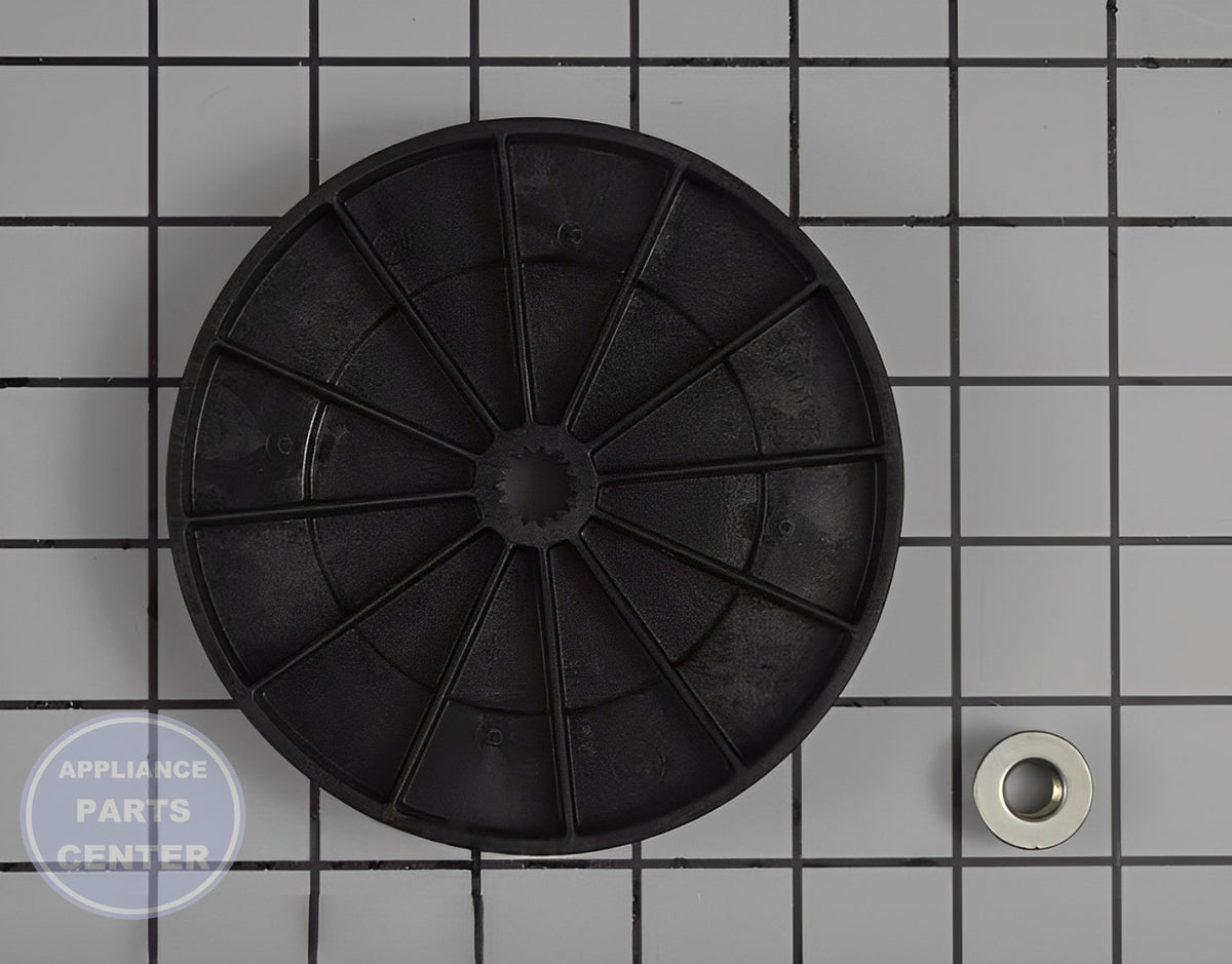 GE WASHER DRIVE PULLEY AND BELT NUT WH03X32097 - Detailed view of sturdy construction