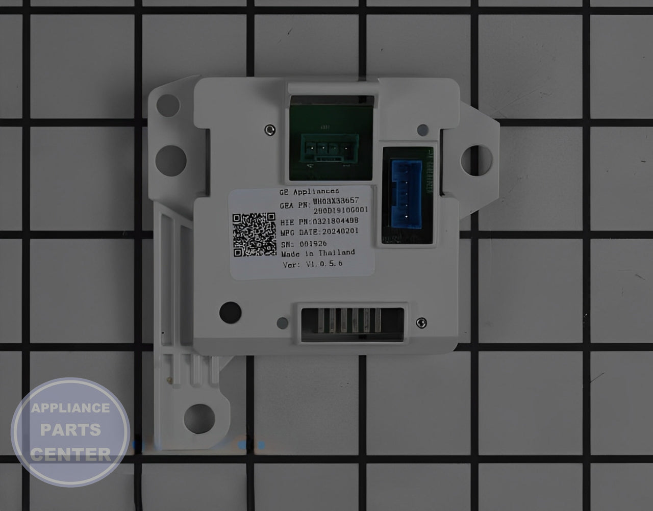GE ACCELEROMETER WH03X33657 - Main view showing precise temperature control for GEN Washing Machine models