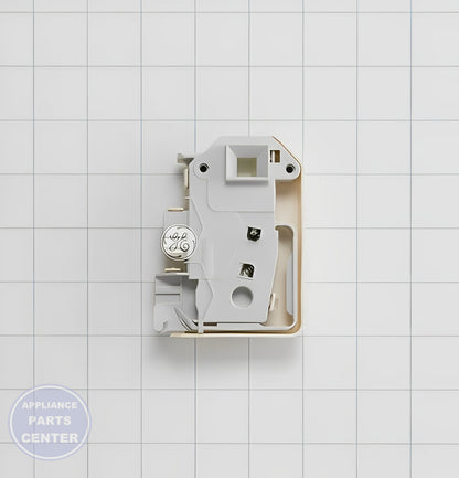 GE WASHER DOOR LOCK AND SWITCH ASSEMBLY WH10X10008 - Installation in GE Washer Model XYZ showing key mounting points