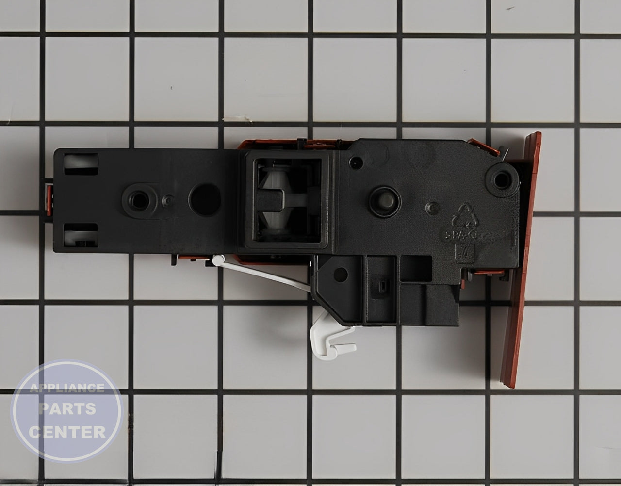 GE WASHER DOOR LOCK WH10X20821 - Main view showing latch mechanism for GFWN1600JWW and GFWH1400DWW
