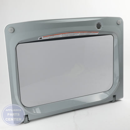 GEH GLASS FRAME LID TL WASHER WHITE WH10X35297 - Main view showing secure closure for GEH models