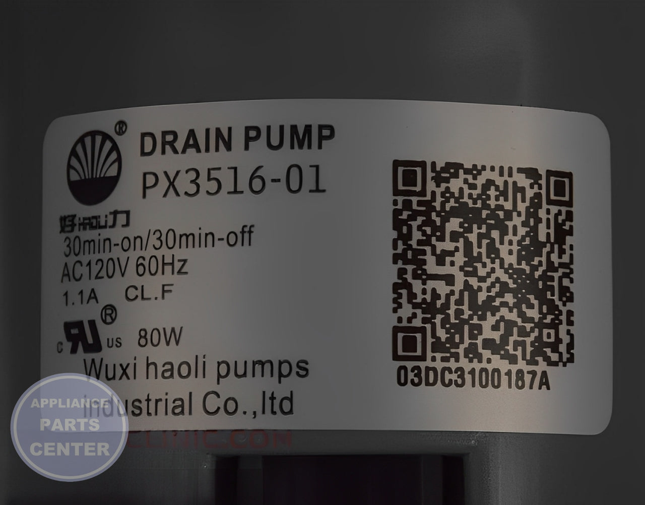 GE WASHER DRAIN PUMP WH11X28637 - Detailed view of reliable performance