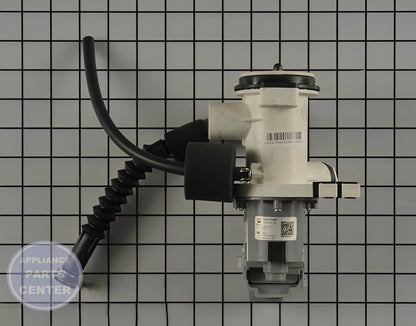 GE WASHER DRAIN PUMP WH11X28637 - Main view showing efficient water drainage for GEN Washing Machine