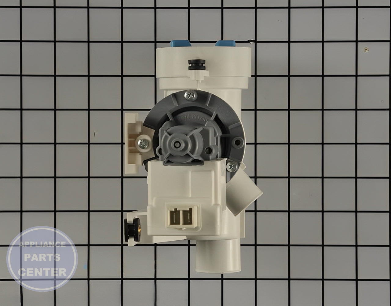 GE REPLACEMENT DRAIN PUMP WH11X29539 - Installation in GE Adora series showing key mounting points