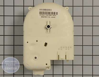 TIMER  WASHER WH12X10346 - Side view with Circuit Board & Timer specifications
