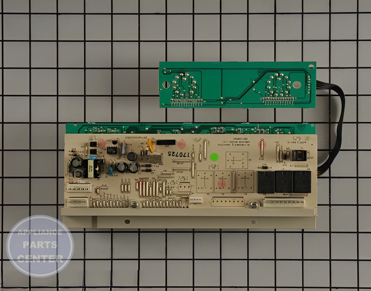 Control Board WH12X10399 - Detailed view of timer and circuits