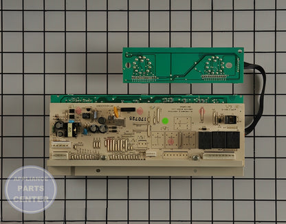 Control Board WH12X10399 - Detailed view of timer and circuits