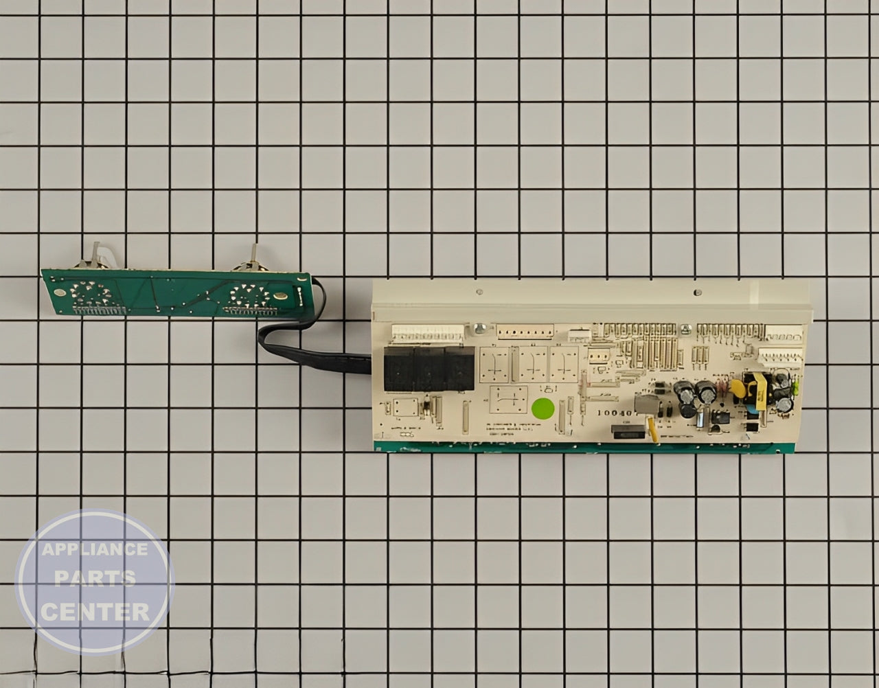 Main Control Board WH12X10439 - Detailed view of timer circuit board