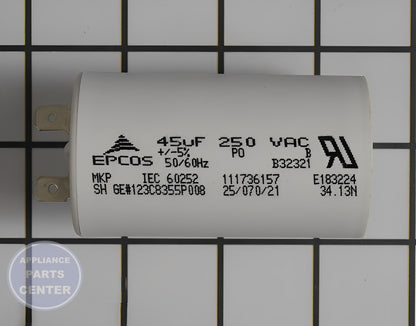 GE WASHER CAPACITOR WH12X10462 - Main view showing capacitor for GEN Washing Machine