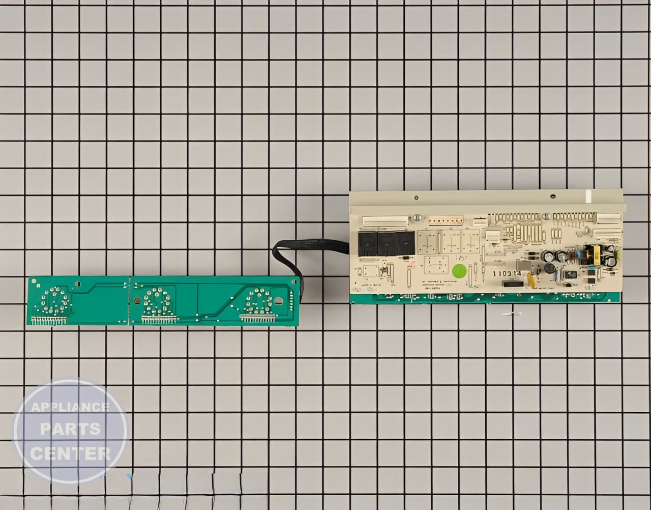 Main Control Board WH12X10475 - Detailed view of timer control features