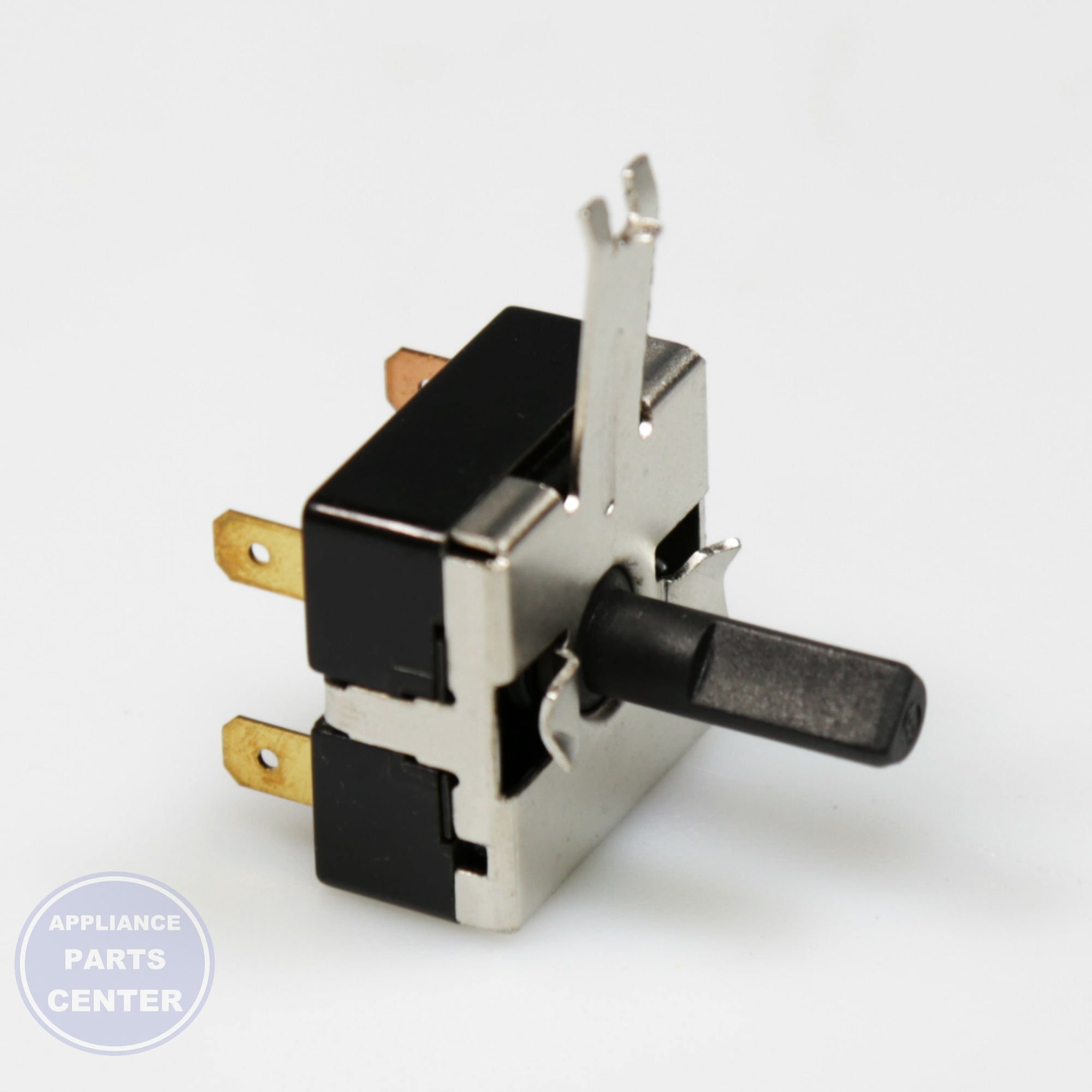 SWITCH ROTARY WH12X10498 - Side view with precise measurements