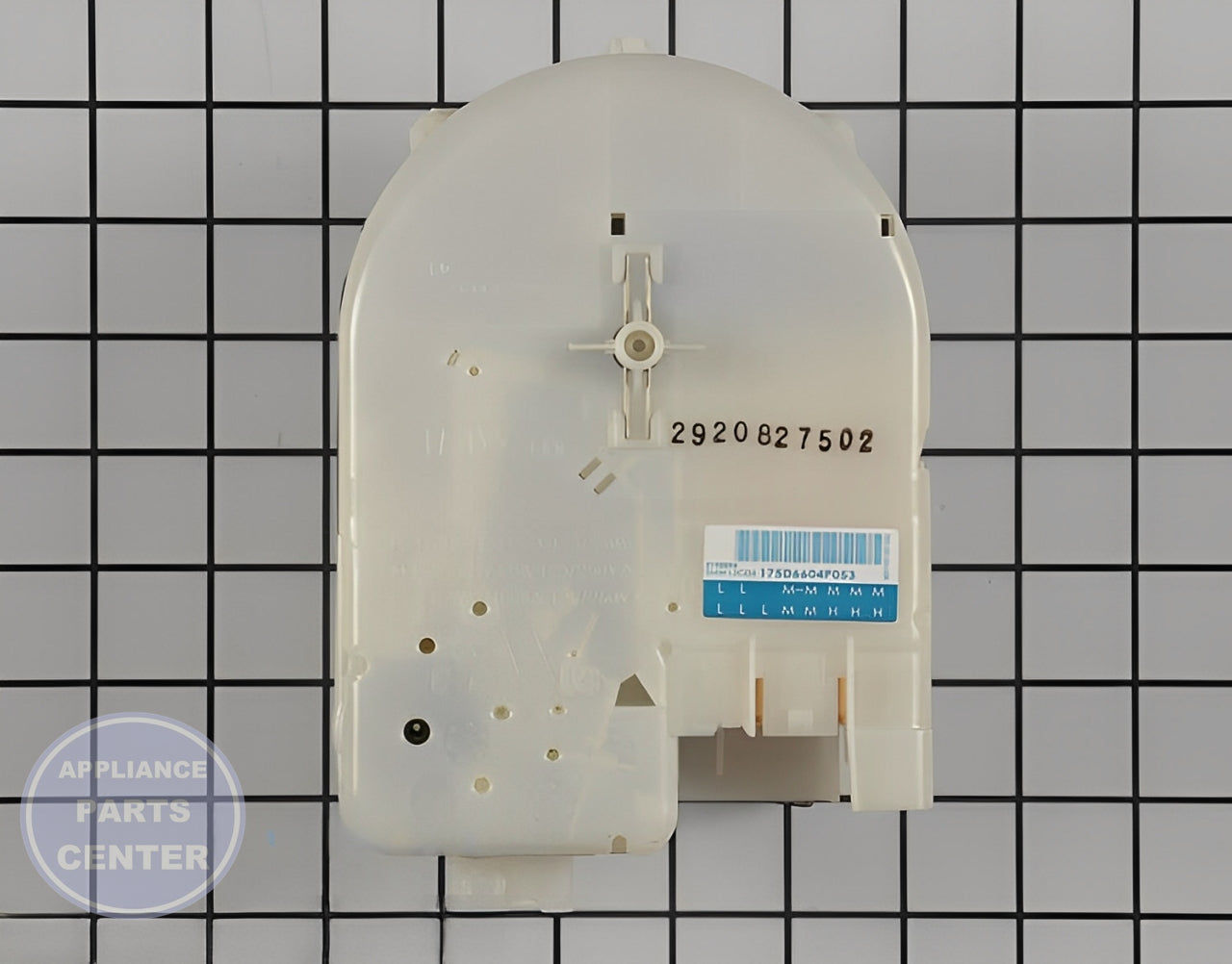 GE WASHER TIMER CONTROL WH12X10527 - Side view with precise measurements