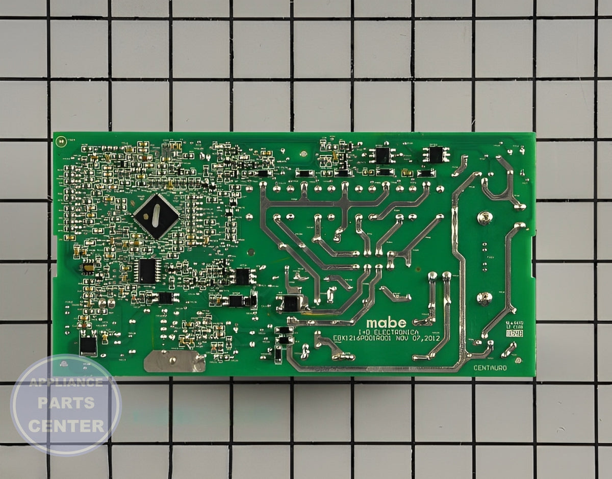 GE WASHER CONTROL BOARD ASSEMBLY WH12X22744 - Detailed view of circuit board assembly