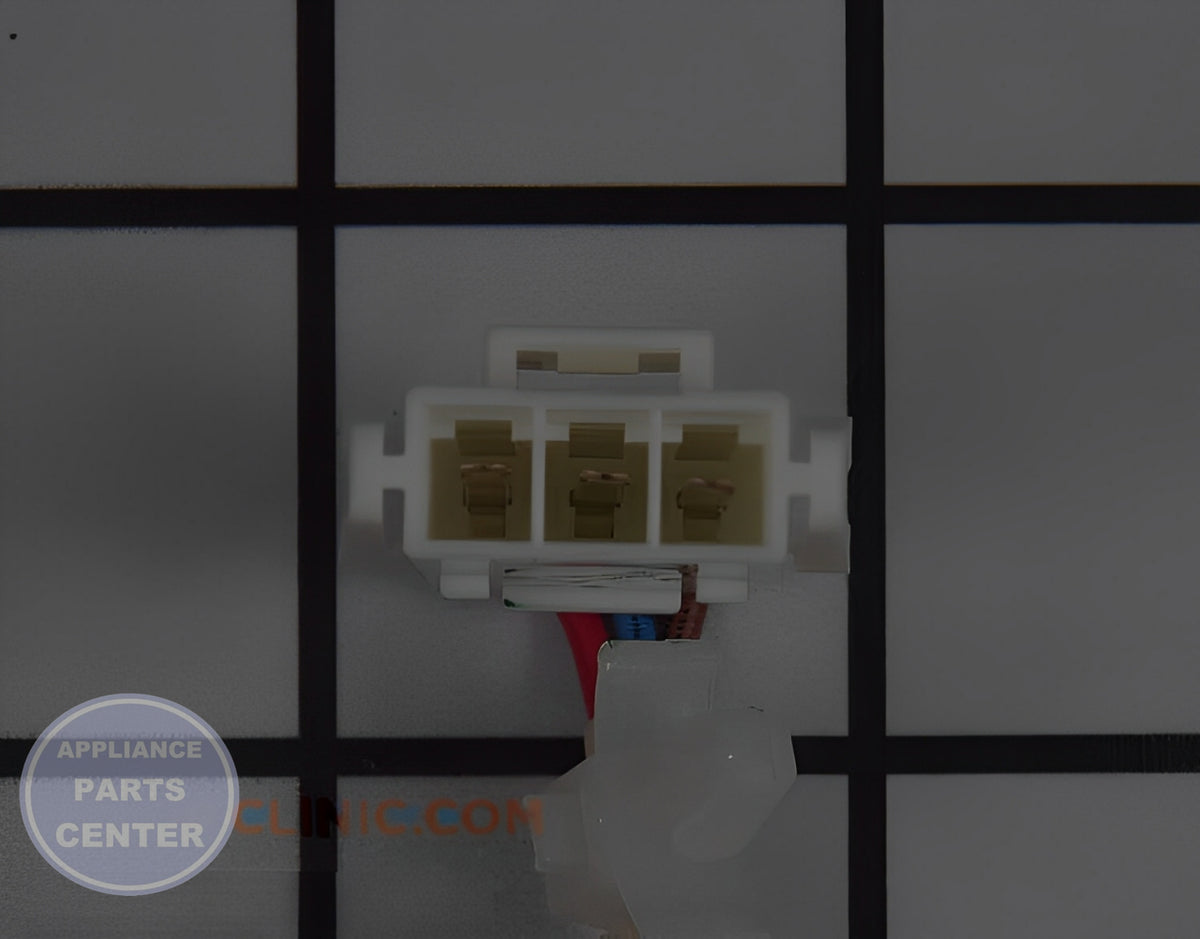 GE WASHER SPEED SENSOR WH12X27187 - Detailed view of sensor & thermistor assembly