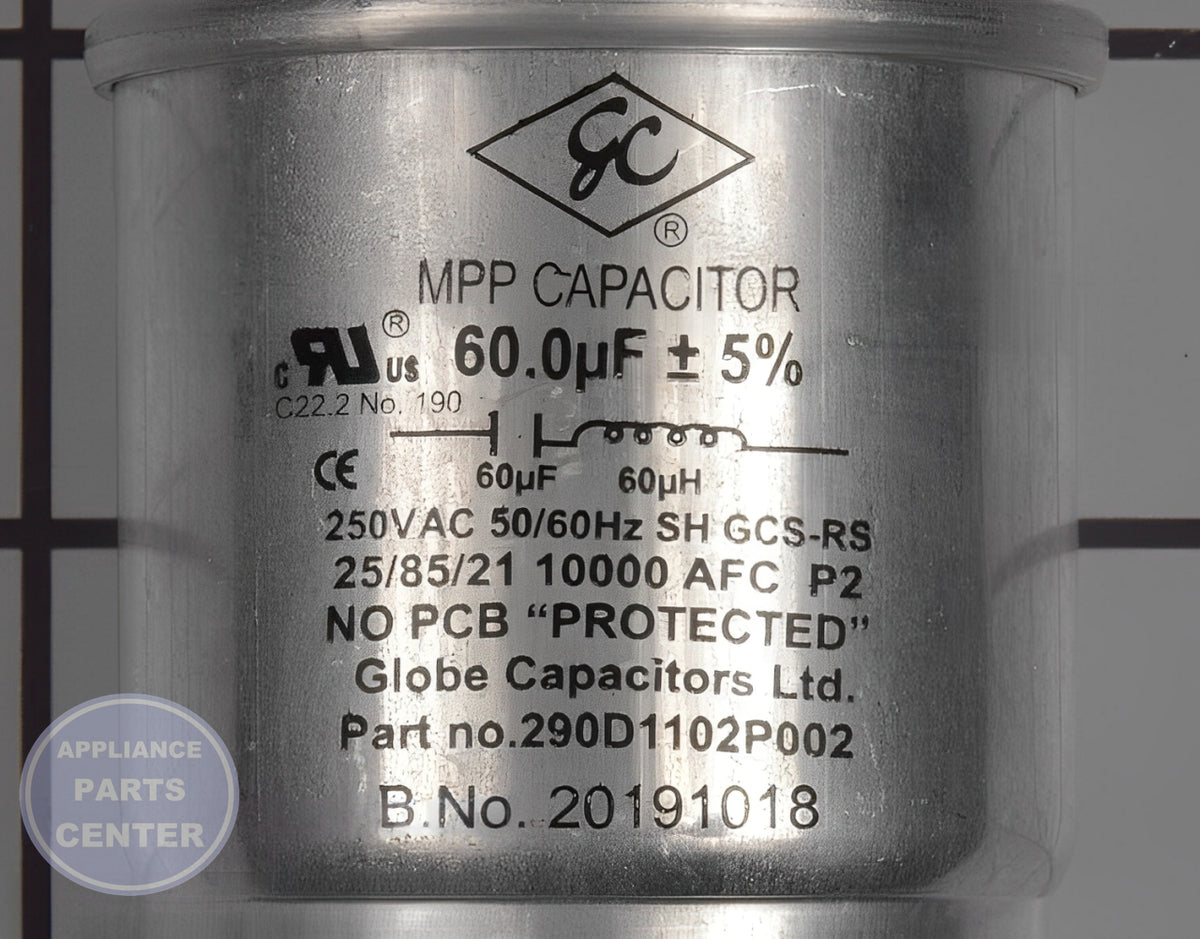 GE CAPACITOR BRACKET KIT WH12X27614 - Detailed view of capacitor technical details