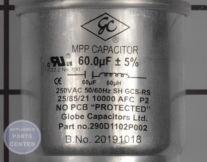 GE CAPACITOR BRACKET KIT WH12X27614 - Detailed view of capacitor technical details