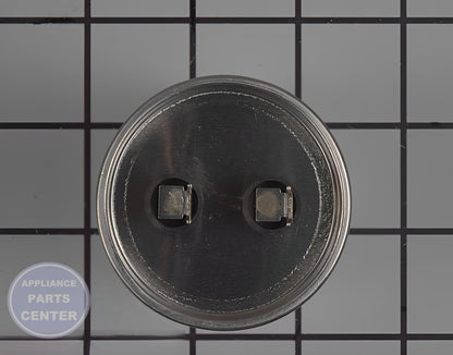 GE CAPACITOR BRACKET KIT WH12X27614 - Side view with capacitor specifications