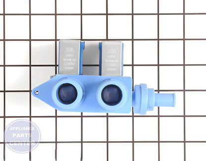 GE WASHER WATER INLET FILL VALVE WH13X10023 - Side view with valve & float design
