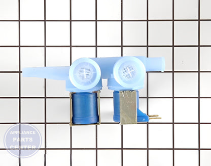 GE WASHER WATER INLET VALVE WH13X10024 - Side view with valve & float assembly details