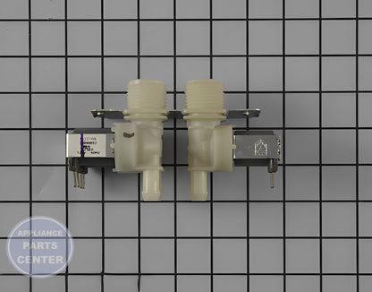 GE WASHER 2-IN-3 OUT WATER VALVE WH13X10029 - Main view showing multi-connection support for GE XYZ and ABC models