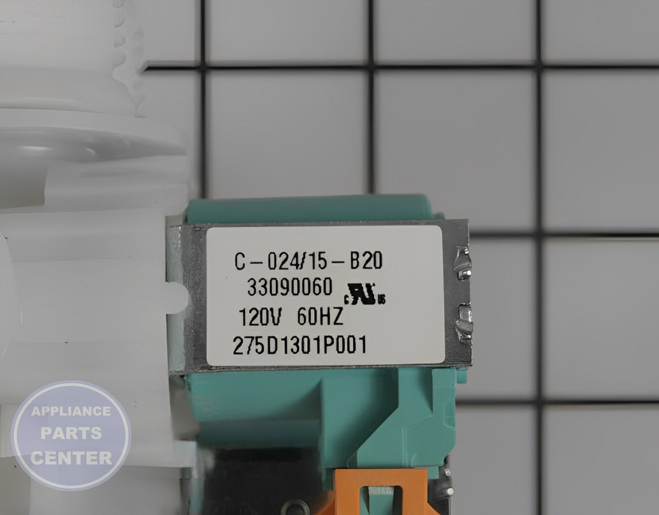 Water Inlet Valve WH13X10066 - Detailed view of Valve & Float mechanism