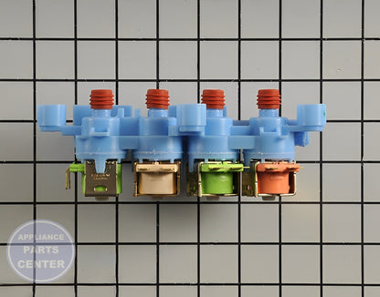 GE WASHER WATER INLET VALVE WH13X26637 - Installation in GEN Washing Machine showing key mounting points