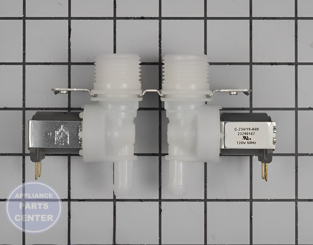 GE WASHER WATER VALVE WH13X27295 - Installation in GEN washing machine showing mounting points