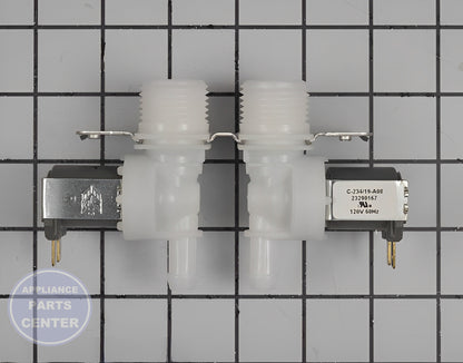 GE WASHER WATER VALVE WH13X27295 - Installation in GEN washing machine showing mounting points