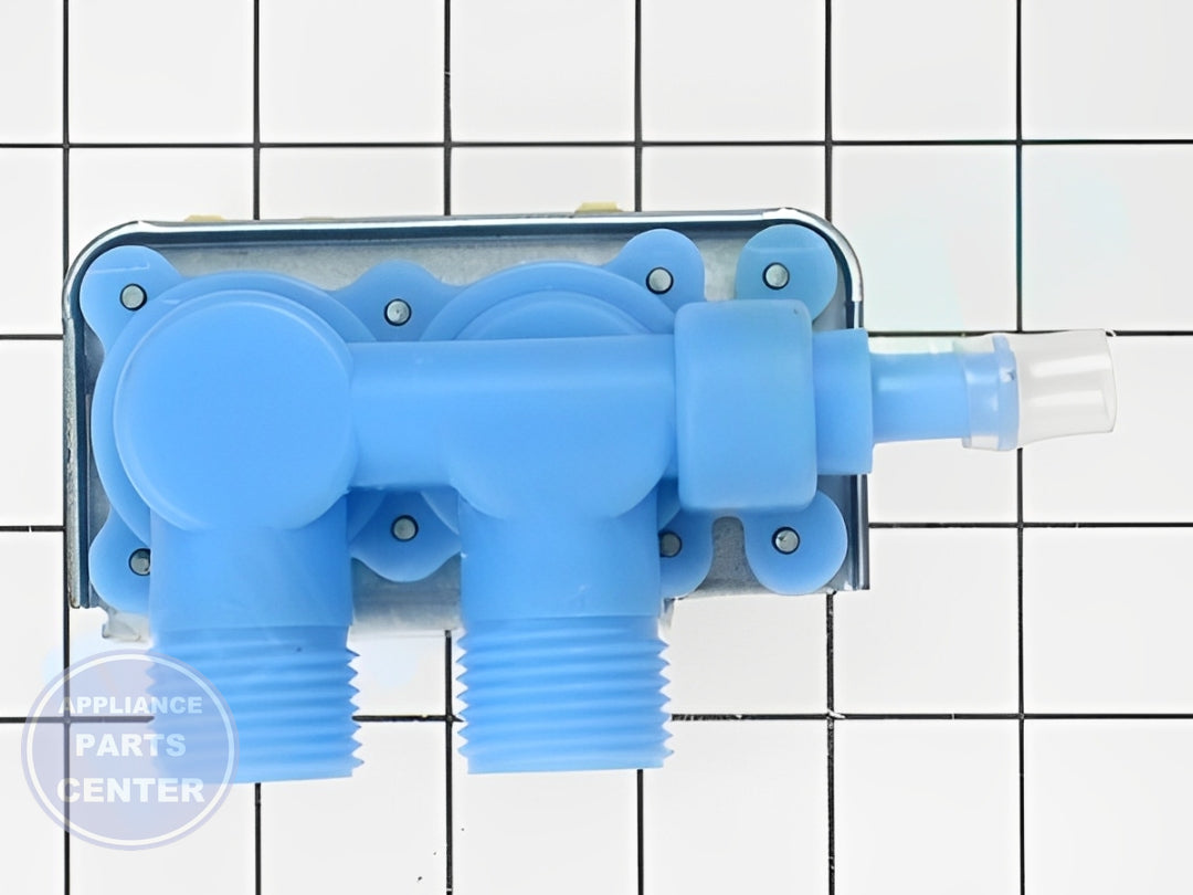 GE WASHER WATER INLET VALVE WH13X81 - Main view showing water inlet for various GE washer models
