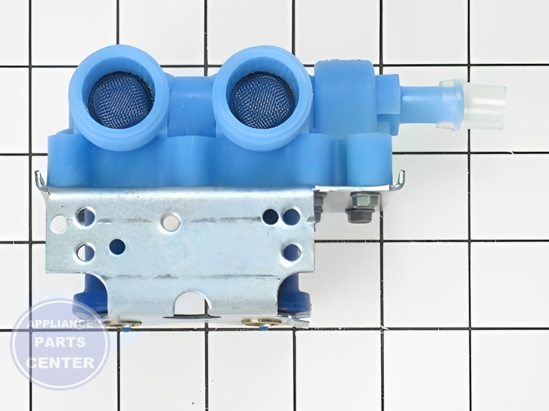 GE WASHER WATER INLET VALVE WH13X81 - Installation in GE top-load washer showing key mounting points