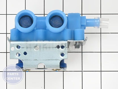 GE WASHER WATER INLET VALVE WH13X81 - Installation in GE top-load washer showing key mounting points