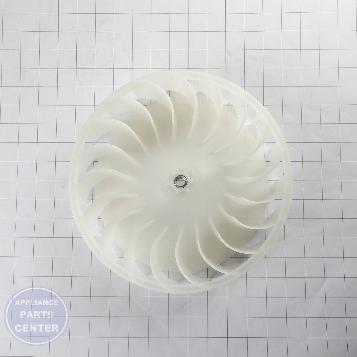 BLOWER WHEEL WH16X34317 - Side view with specific measurements