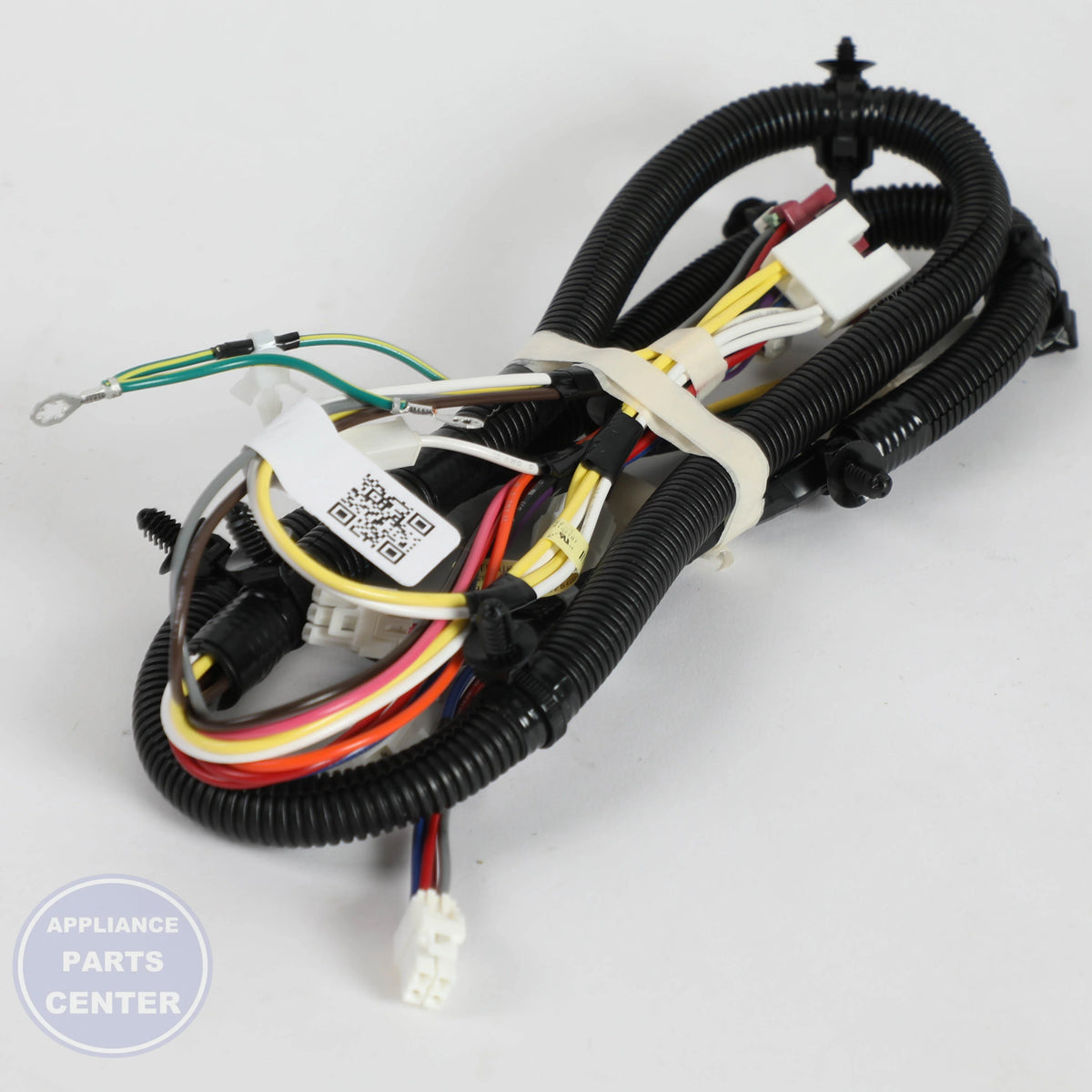 GEH HARNESS MAIN WASHER JST 24 - Installation in GEH Washer/Dryer Combo showing secure mounting points