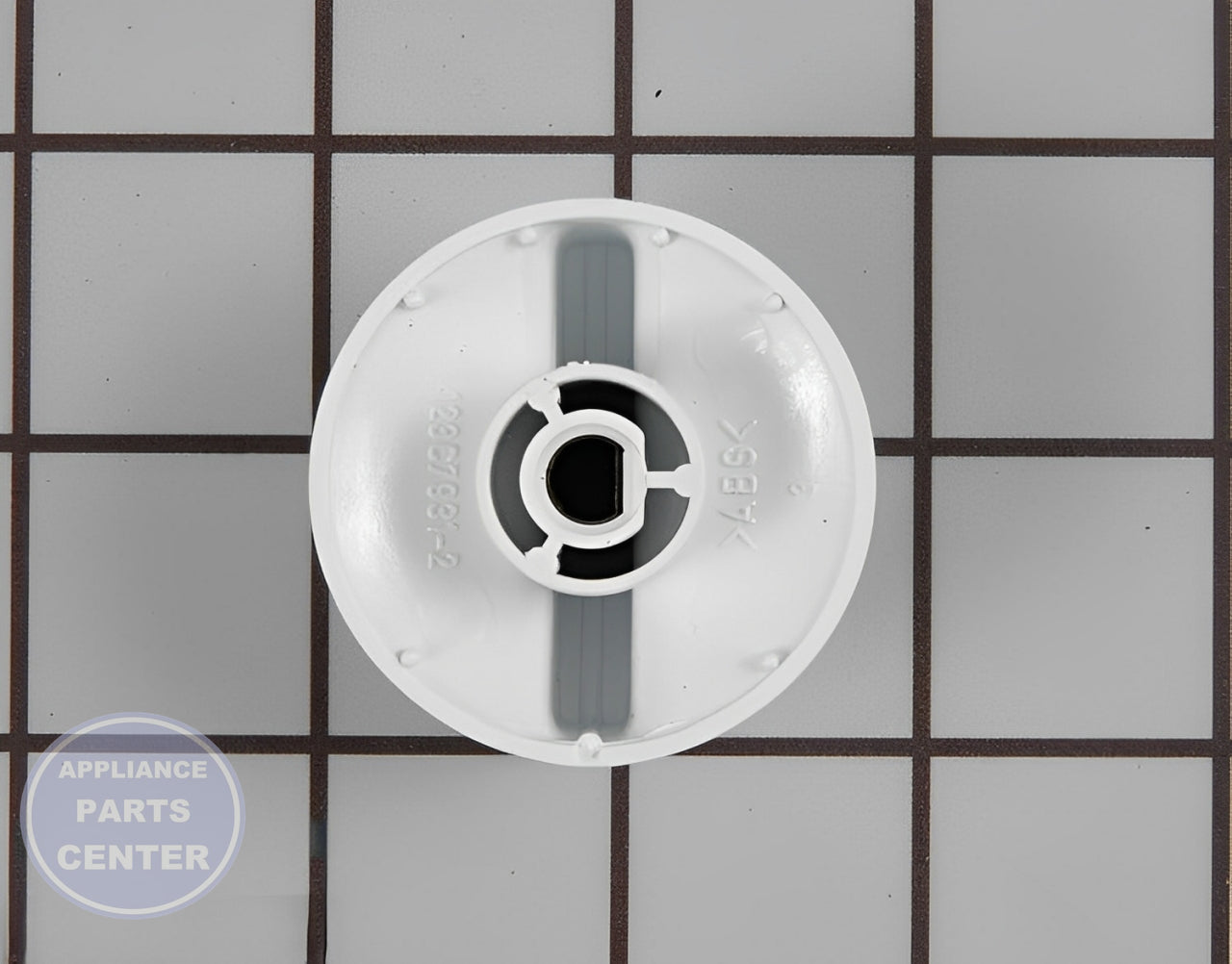 GE DRYER CONTROL KNOB WH1X2721 - Side view with standard measurements