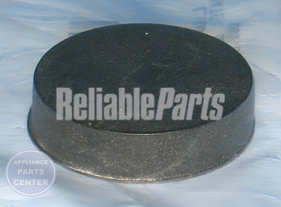 RUBBER FOOT PAD WH1X484 - Side view with 200 lbs capacity specs